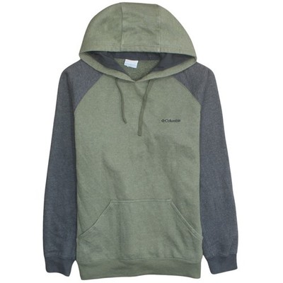 Columbia Herren Pullover Hoodie grün M Outdoor Fleece Sweatshirt