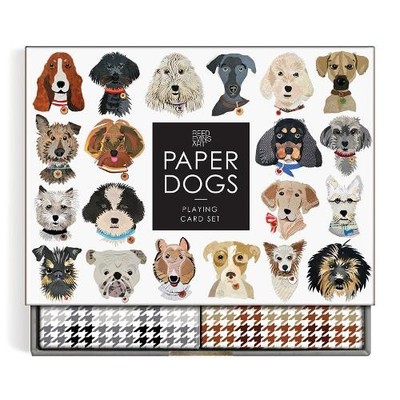 Paper Dogs Playing Card Set by  Galison, Reed Evins - 9780735372993