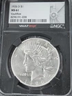 1926-D Peace Silver Dollar NGC MS 61