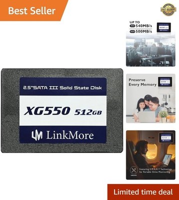 XG550 512GB 2.5'' SATA III 6Gb/s Internal SSD, Solid State Drive, Read Speed ...