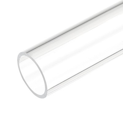 Acrylic Pipe Clear Rigid Round Plastic Tube 22mm 7/8'' ID 26mm 1'' OD 10''