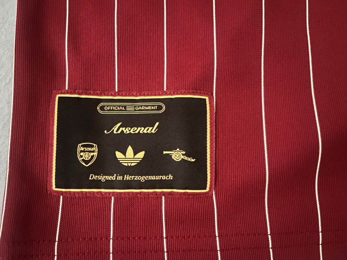 Adidas Arsenal Terrace Icons 25/26 Men's L Player Edition Burgundy