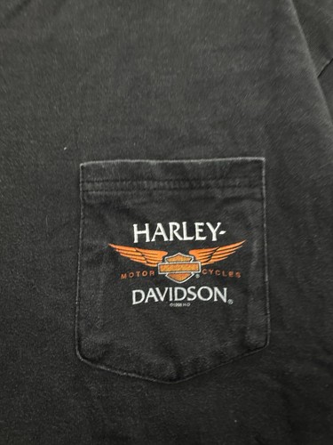 Harley Davidson Homewood IL Dealer Tee Men’s XL Black Vintage Maria Boss by Harley-Davidson, Size XL, $20 - Photo 3