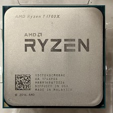 AMD Ryzen 7 1700X 3.8GHz turbo AM4 CPU