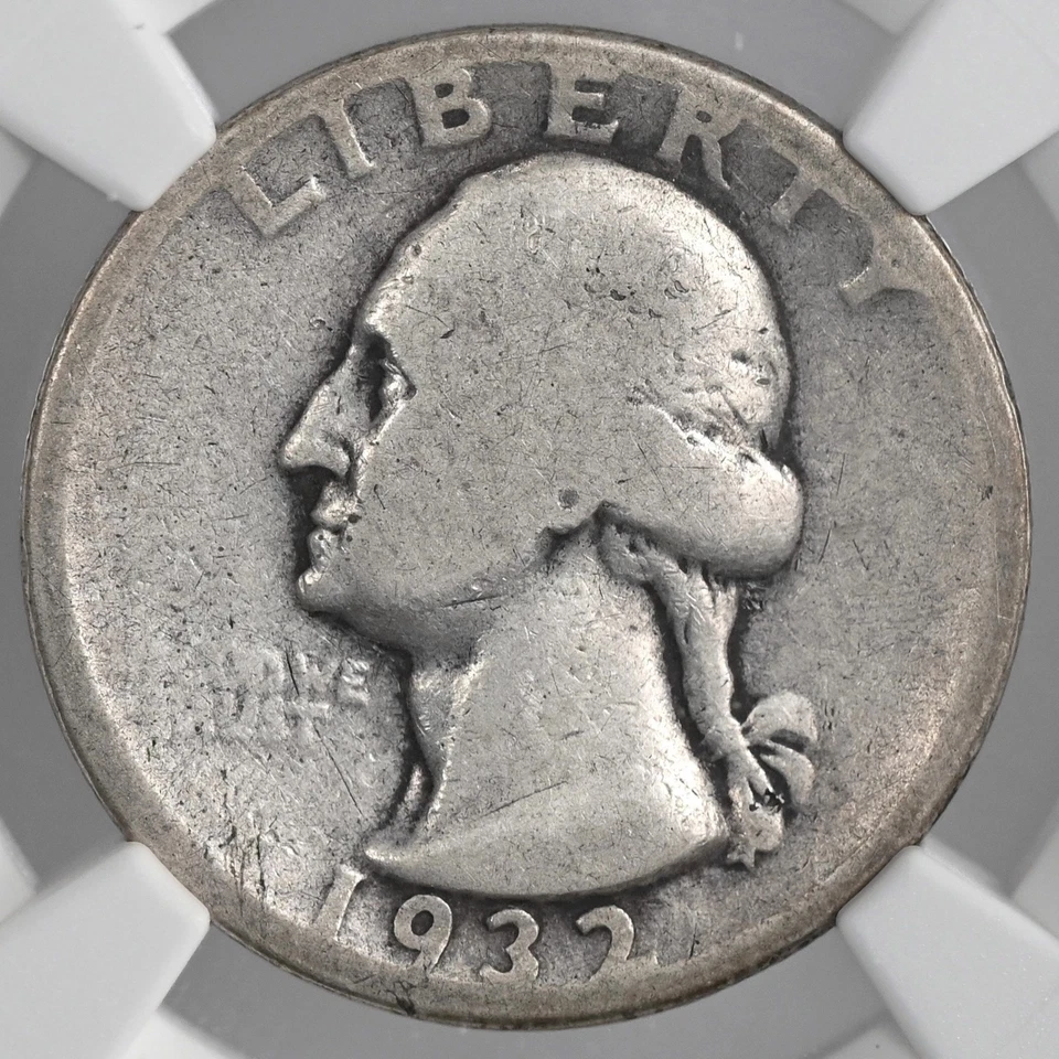 1932-D 25C WASHINGTON SILVER QUARTER - DENVER MINT - NGC AG 3  #8405239-008 - Image 2 of 4