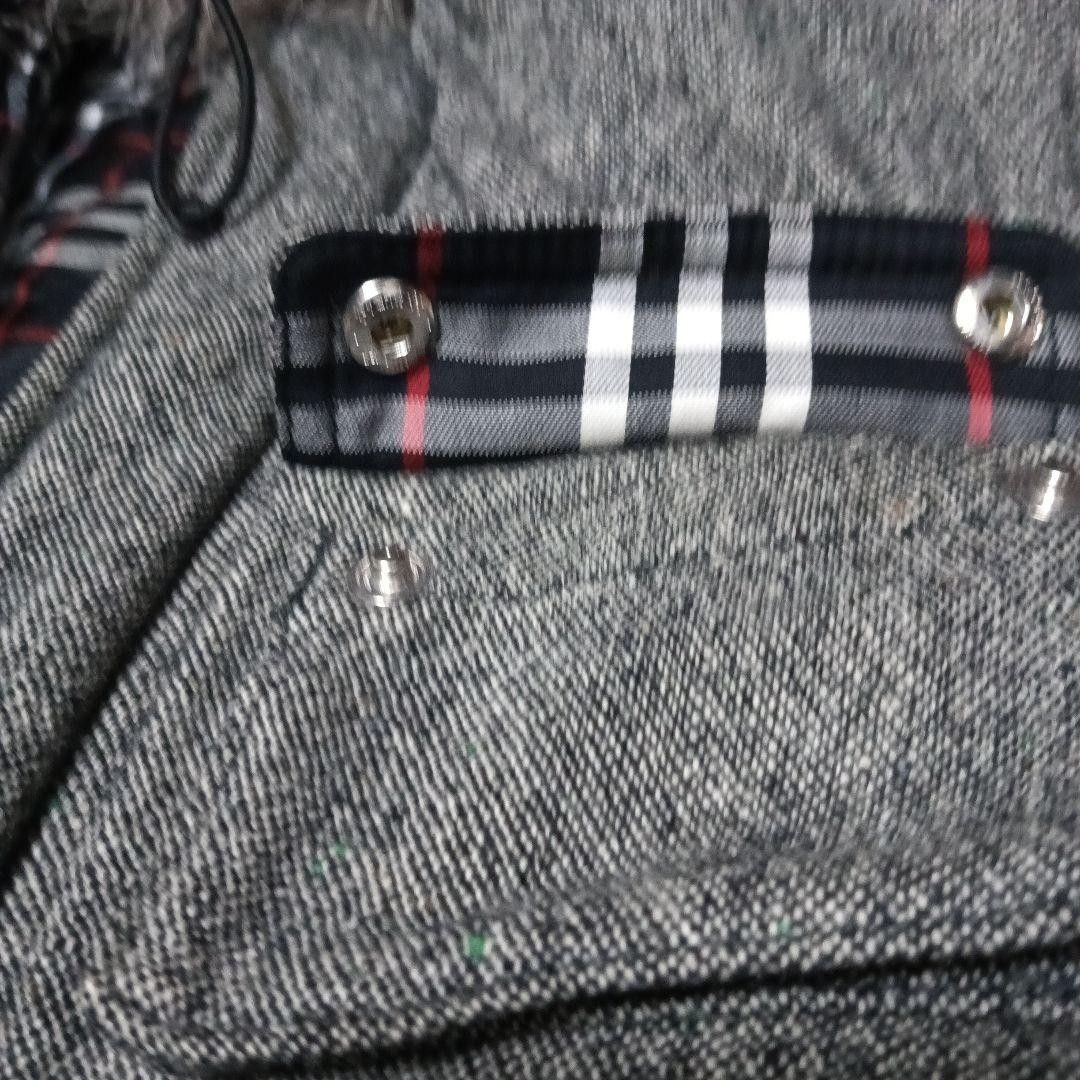 BURBERRY BLACK LABEL Down Jacket Gray Check Size M From Japan thumbnail 13