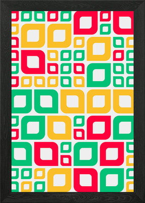 Geometrisches Muster gerahmtes Wandbild Poster Leinwanddruck Bild