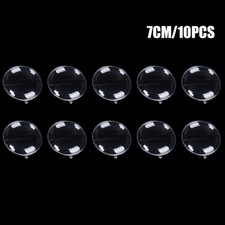 10x/set Clear Ball Baubles Empty Fillable Christmas Tree Hanging Ornaments