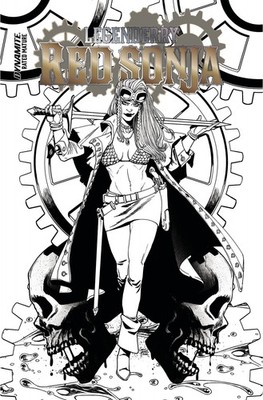 LEGENDERRY RED SONJA ONE SHOT CVR E 10 COPY INCV HOWELL LINE ART VARIANT DYNAMIT