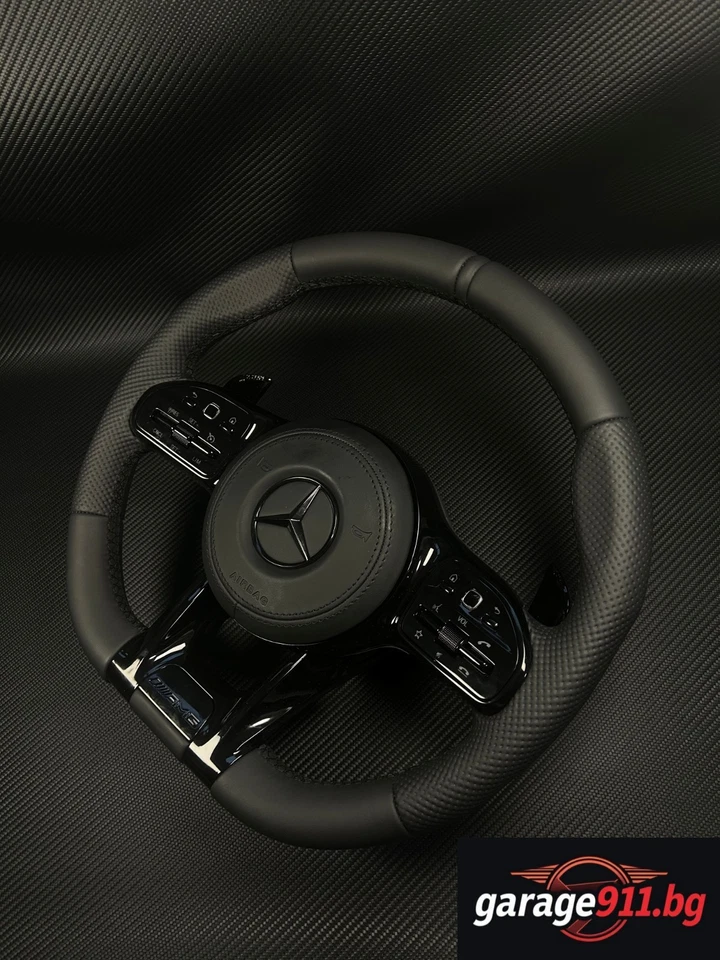 Actualización volante cuero mercedes 2005-2020 s e c ml gl cl g Plug and Play Foto 3 de 4