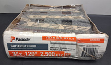 QTY 2500 Paslode 650836 3" x 0.120 Gauge 30 Degree Smooth Shank Framing Nails