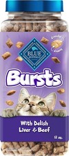 Blue Buffalo Bursts Crunchy  Creamy Cat Treats, Great for Training,