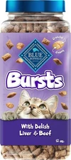 Blue Buffalo Bursts Crunchy & Creamy Cat Treats, Great for Training,