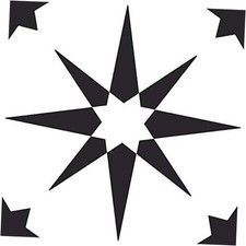 FP2948 Altair Peel  Stick Floor Tiles, Black 12"L x 12"W x 0.06"T