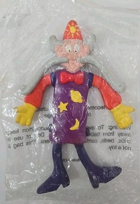 Vintage 1991 Fruit Roll Up Rollupo the Wizard Biegefigur Werbung NEU