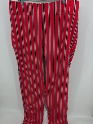 Boombah Ultimate Performance Baseball Pants Red White Black Men's 42W Long X 37''