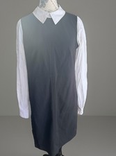 Tommy Hilfiger Black Dress With White Long Sleeve - Size 6