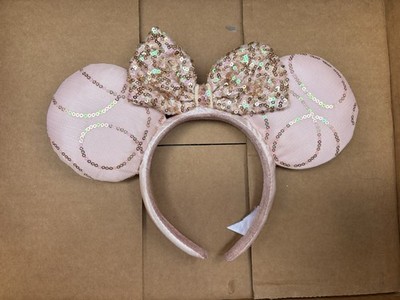 Mickey Sparkle Bow Ear Headband - Pink s-l400.jpg main image 2