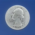 1944 P Washington 90% Silver Quarter Circulated Condition 25c US Coin