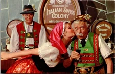 Asti California Little Old Winemaker of Italian Swiss Colony Winery Postcard