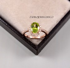 Peridot Ring, August Birthstone, Natural Birthstone, 925 Sterling Silver