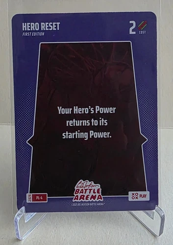 2026 BO JACKSON BATTLE ARENA HERO RESET 1ST EDITION PLAY CARD SP PL-4