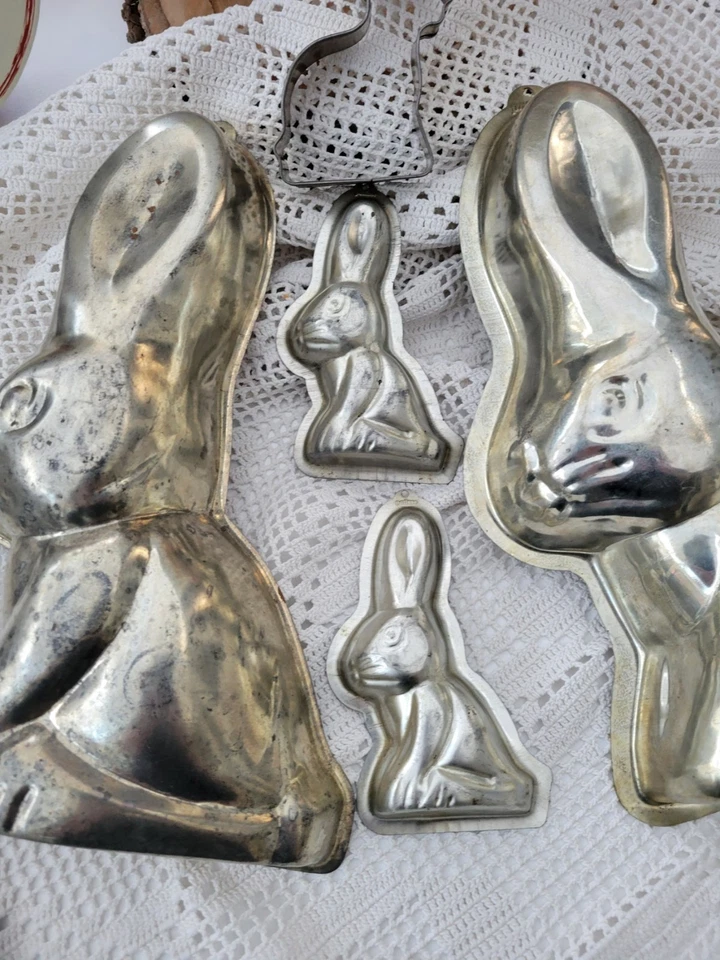 Antike Backform Hase - 4teiliges SET - Shabby - Vintage - als aus Omas Küche ♥ - Bild 4 von 4