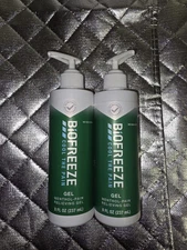Biofreeze Menthol Pain Relieving Gel Pump - 8 fl oz Lot Of 2