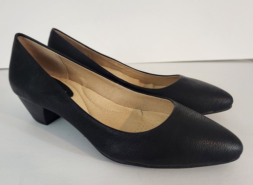 NEW CL by Laundry Women's Size 7 Solid Black Adalia Heels Shoes Pumps $70 MSRP