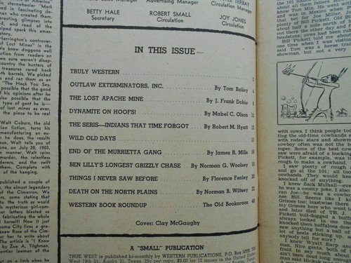 TRUE WEST Magazine-APRIL,1958 - Picture 2 of 2