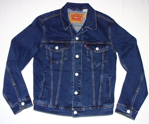 Levi Strauss Levi's Trucker Jacket 723344216 Blue Medium Wash Denim, New