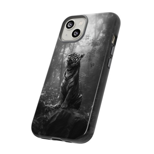 Bengal Tiger on Black and White - Phone Case for iPhone, Galaxy, Pixel - 第 63/281 張圖片