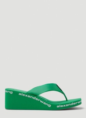 サンダル・ミュール ALEXANDER 25SS Wedge Flip-Flop Sandals 30321S019 001 Alexander Wang Women's US 8.5/EU 39 AW Wedge Flip-Flop