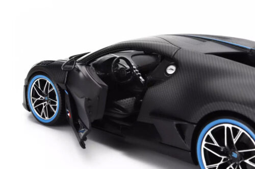 BUGATTI DIVO SPORTS CAR CARBON FIBER BLACK 1/18 DIECAST CAR BBURAGO 18-11101 - Picture 6 of 6