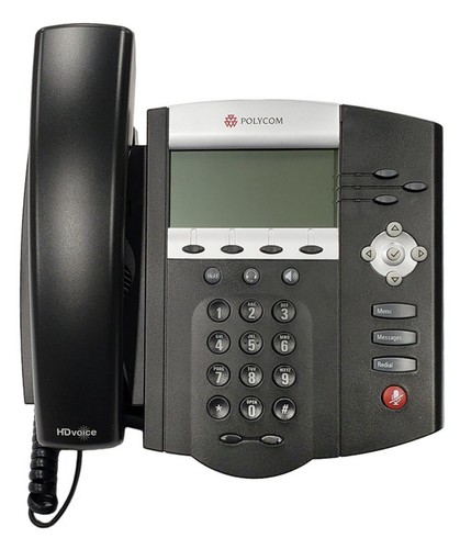 Office Phone - Polycom SoundPoint IP 450, PoE (2200-12450-025) Brand New - Picture 1 of 7