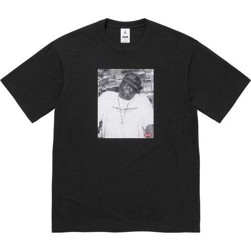Supreme Jordan SS Biggie Box Logo Tee Tshirt Extra Large XL Black Notorious FW24 - Picture 2 of 13