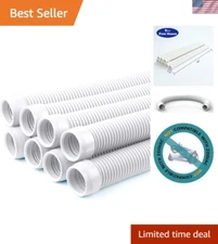 Effortless Pool Cleaning with 8 Durable 1.5” Vacuum Hoses - Flexible Design