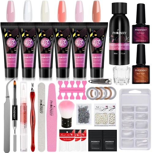 Nails Complete Kit Extension Gel For Extension Semi Permanent UV Varnish Set - Picture 26 of 46