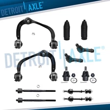 2WD Front Upper Control Arm Tie Rods Sway Bars for 2005-2008 Ford F-150 Mark LT