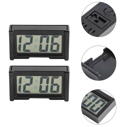 Sleek and Compact Mini Digital Clocks Perfect for Car Dashboards 2 Pack - Picture 7 of 12