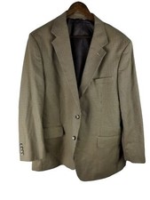 Croft & Borrow Houndstooth Sports Coat Men's Beige Used