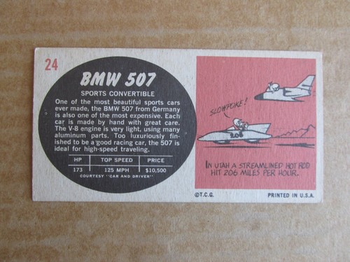 1961 TOPPS SPORTS CARS CARD SINGLES COMPLETE YOUR SET PICK CHOOSE - Picture 39 of 97