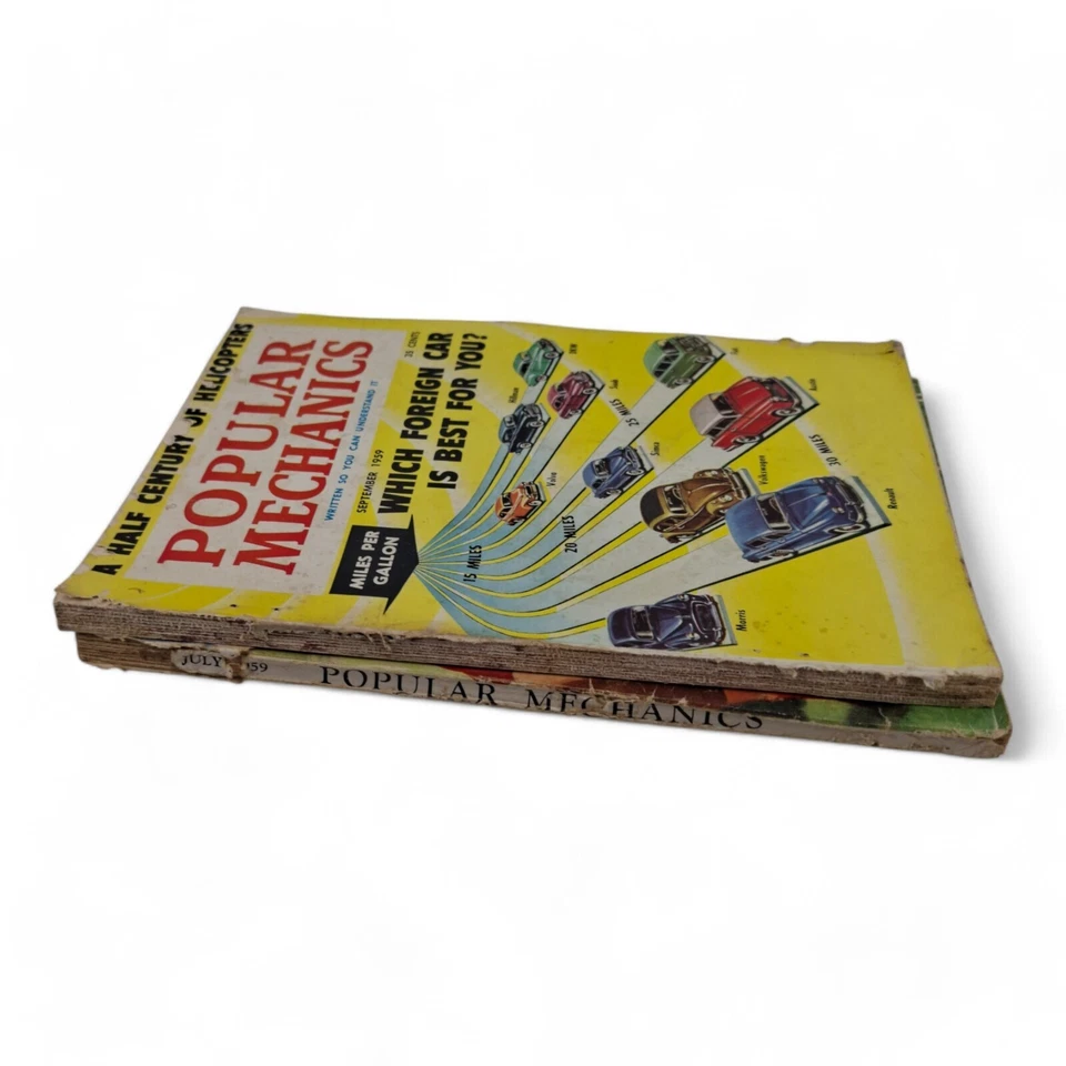 Vintage Popular Mechanics Magazines issues Mechanix Illustrated 1959 - Image 3 of 4