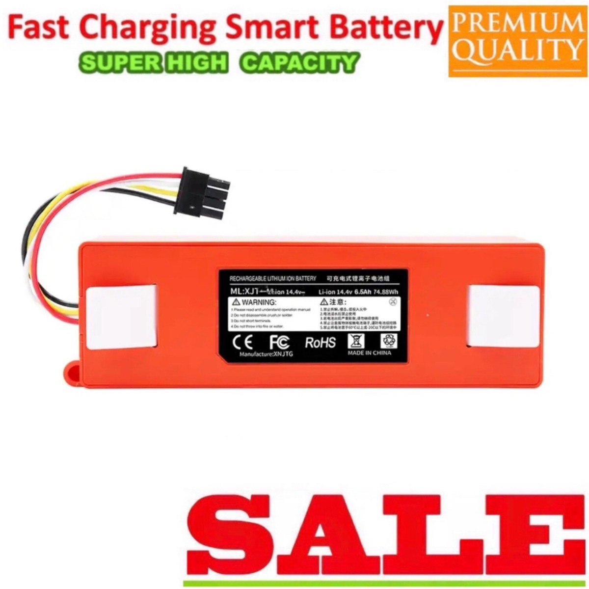 Battery Mi Robot S6 Battery For Xiaomi Roborock S55 S60 S65 S50