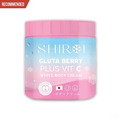 SHIROI Gluta Berry Body Cream Plus Vit C Whitening Skin Nourishes Strech Mark