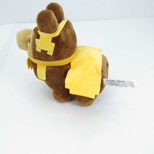 Rare Official JINX Minecraft Happy Explorer Baby Llama Cow Plush Brown 6" Lot - Picture 7 of 11