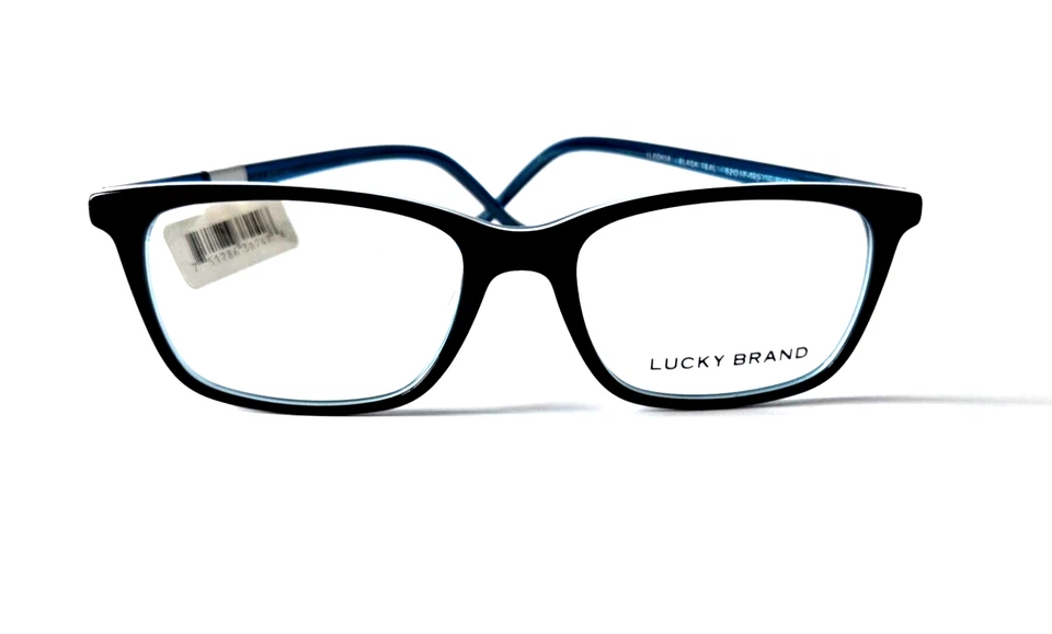 LUCKY BRAND VLBDK 08 NEGRO VERDE AZULADO UNISEX BORDE COMPLETO MARCOS DE GAFAS NUEVOS 52-17-140 Foto 4 de 4