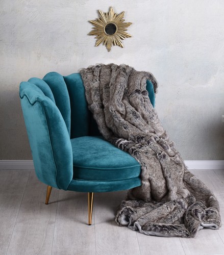 Cuddle Blanket Chinchilla Fur Blanket Faux Fur Throw Sofa Blanket Bedspread - Picture 7 of 7