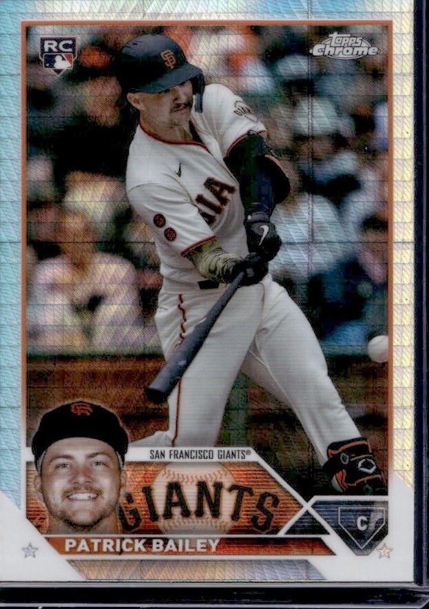 2023 Topps Chrome Update Patrick Bailey ROOKIE PRISM REFRACTOR USC217 Giants RC
