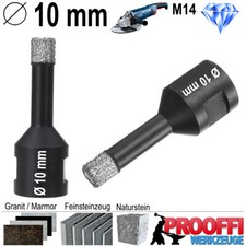 Diamantbohrkrone Ø 10 mm Diamant Granit Fliesen Bohrkrone Bohrer Loch Fräser M14